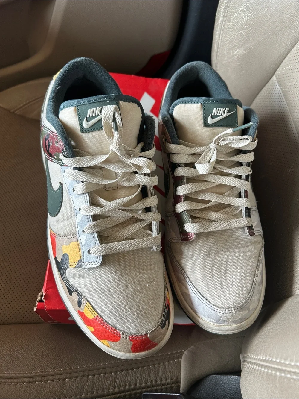 Nike Camo Dunks size 10
